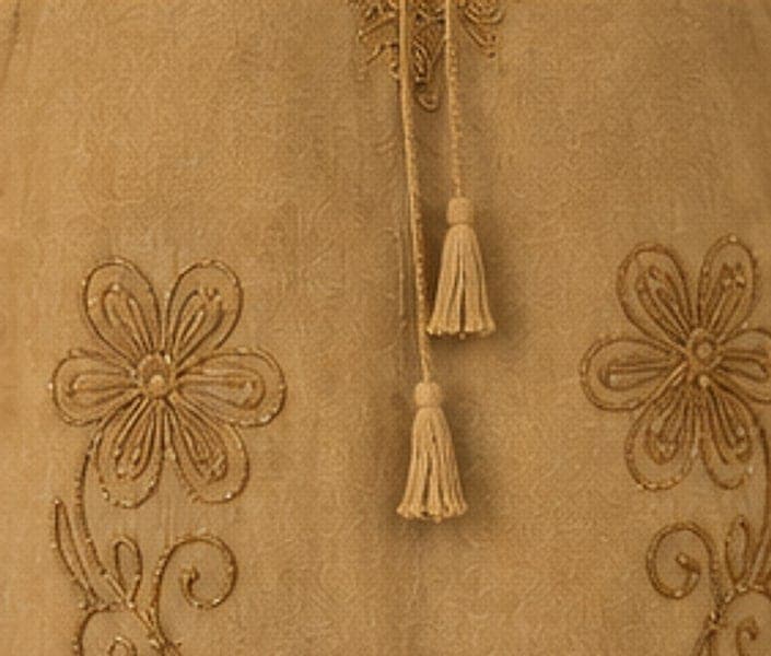 Mustard Embroidered Kurta & Pant Set — view 5
