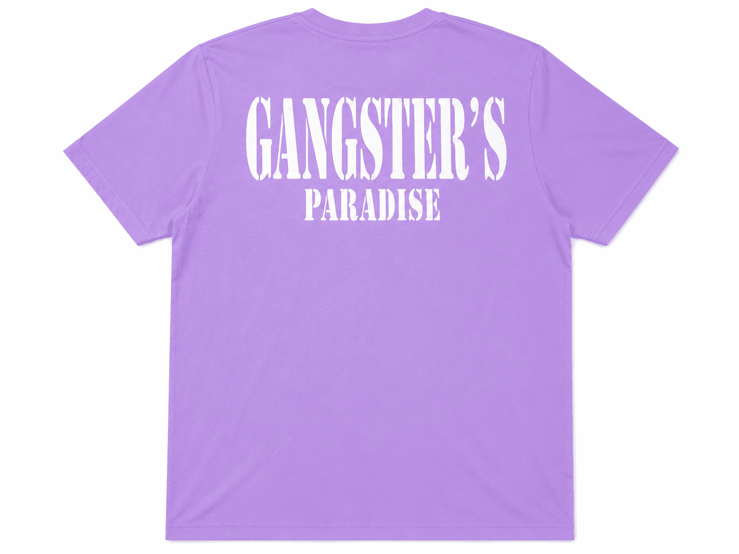 Premium Classic Gangster's Paradise Graphic T-Shirt - Lavender | Unisex Regular Fit — view 2