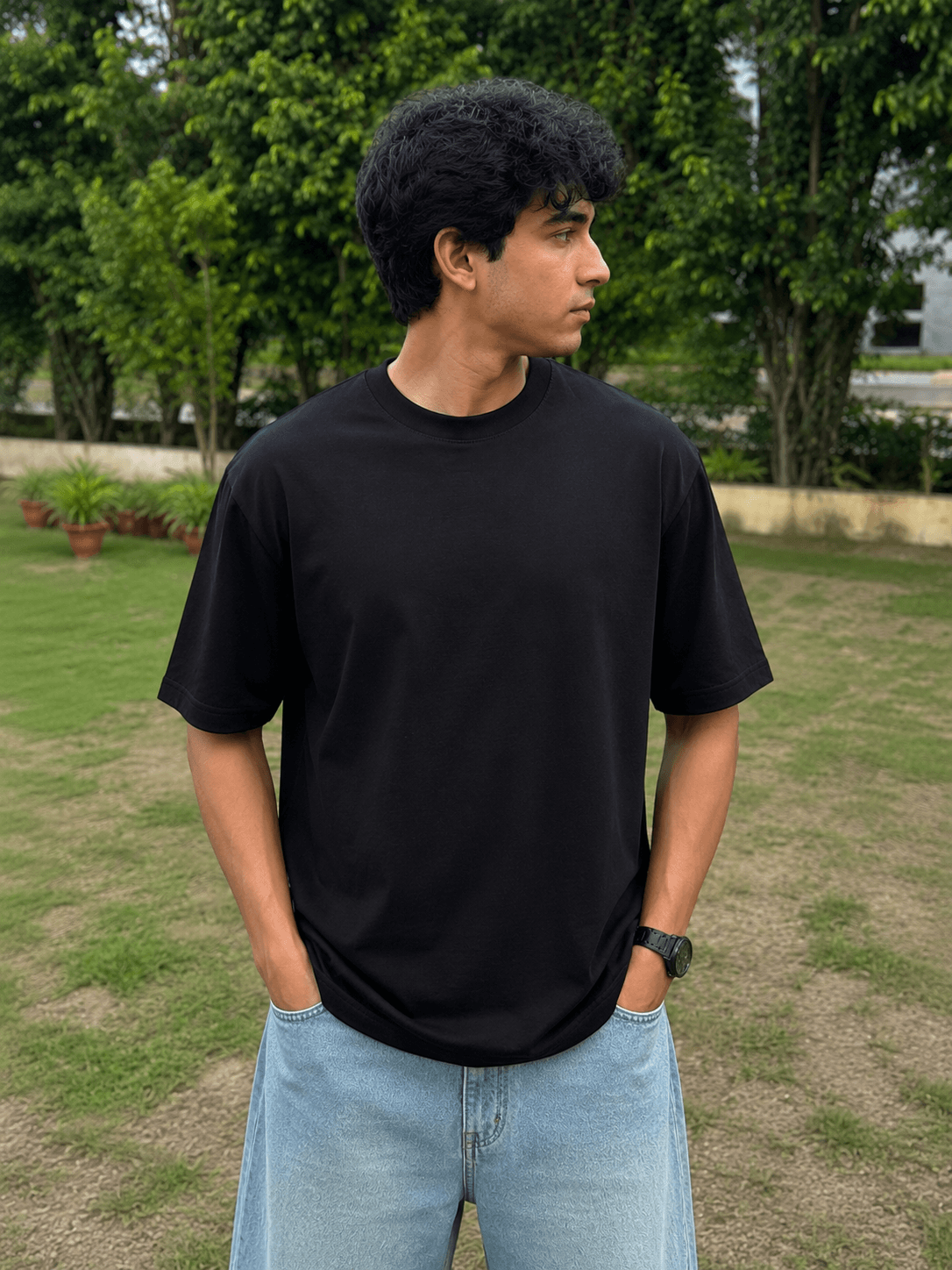 Premium Classic CHANGE Graphic T-Shirt - Black | Unisex Regular Fit — view 4